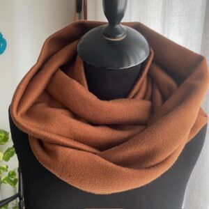 Sciarpa ad anello caramello