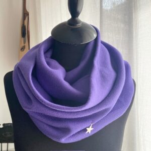 Sciarpa ad anello viola